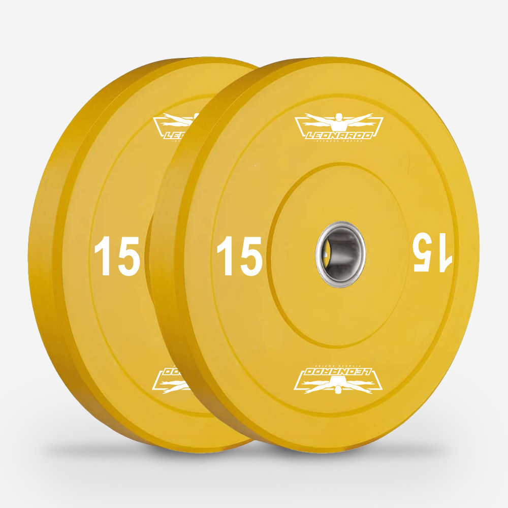 2 x 15kg Discos Profissionais de Aço de 50mm Pesos Hanzo