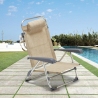 Cadeira de Praia Reclinável com Braços Dobrável Confortável Gargano Catálogo