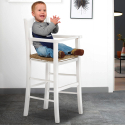 Cadeira alta para crianças com cadeira de palha Baby Oferta
