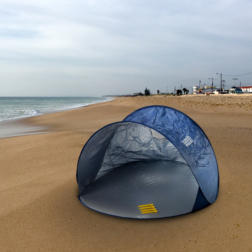 TendaFacile: tenda de praia portátil para 2 pessoas, ideal para praia e camping