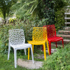 Cadeiras de Cozinha Empilháveis Moderna Confortáveis Resistentes ao sol Gruvyer 