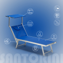 Espreguiçadeira Profissional em Alumínio Cama de Praia Santorini 