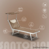 2 Espreguiçadeiras de Alumínio Super-Confortáveis e Fáceis de Transportar Santorini Limited Edition Modelo