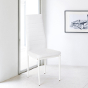 Cadeira Moderna em Couro sintético para Cozinha Sala de jantar Restaurante Imperial Catálogo