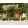 Cadeira Moderna Confortável para Cozinha ou Jardim Scab Sunset Medidas