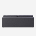 Sofá de 2-3 lugares c/Pufe Chaise-longue Moderno Resistente Confortável Luda Estoque