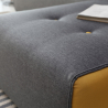 Sofá de 2-3 lugares c/Pufe Chaise-longue Moderno Resistente Confortável Luda Preço