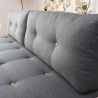 Sofá de 2-3 lugares c/Pufe Chaise-longue Moderno Resistente Confortável Luda Compra