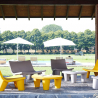 Cadeira Baixa Moderna para Jardim Confortável Futurista Low Lita Compra