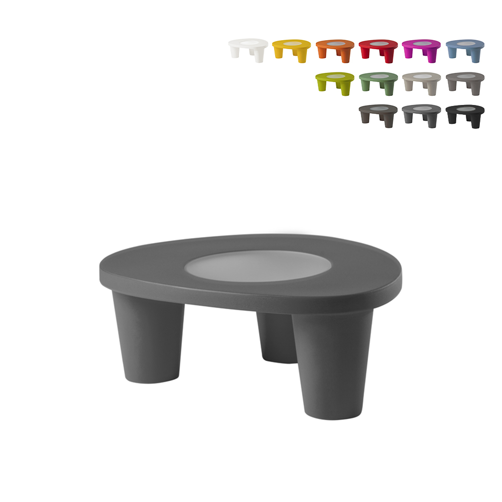 Mesa Moderna com Tampo Vidro Bar Jardim Casa Low Lita Table