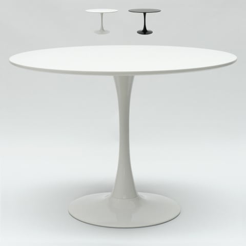 Mesa redonda 100cm bar cozinha sala de jantar design moderno escandinavo Tulip