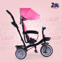 Carrinho de Passeio Triciclo Infantil Assento Giratório 3 em 1 com pedal Lally 