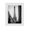Quadro Pintura Fotografia Paris Preto e Branco 40x50cm Variety Eiffel Venda