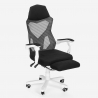 Cadeira Gaming Respirável Confortável c/Repousa-pés Gordian Plus Estoque