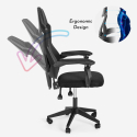 Cadeira Gaming Ergonómica Respirável c/Apoio de Braços Gordian Dark Estoque