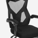 Cadeira Gaming Futurista Desportiva Respirável Apoio para pés Gordian Plus Dark Características