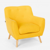Conjunto de 2 poltronas 1 sofá de 2 lugares Minimalista Estofos removíveis e laváveis Cleis 