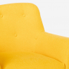 Conjunto de 2 poltronas 1 sofá de 2 lugares Minimalista Estofos removíveis e laváveis Cleis 