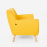 Conjunto de 2 poltronas 1 sofá de 2 lugares Minimalista Estofos removíveis e laváveis Cleis 