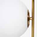 Candeeiro de mesa de design dourado com esfera de vidro abat jour Bella Oferta