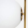 Candeeiro de mesa de design dourado com esfera de vidro abat jour Bella Oferta
