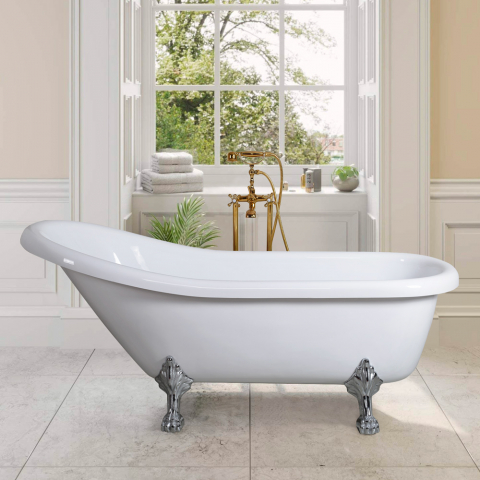 Banheira independente com Pés Retro Vintage Casa de banho Clássica Moderna Maiorca Promoção