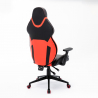 Cadeira de Jogos Ergonómica Desportiva Ajustável em Couro sintético Portimao Fire Escolha