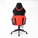 Cadeira de Jogos Ergonómica Desportiva Ajustável em Couro sintético Portimao Fire Modelo