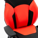 Cadeira de Jogos Ergonómica Desportiva Ajustável em Couro sintético Portimao Fire Medidas