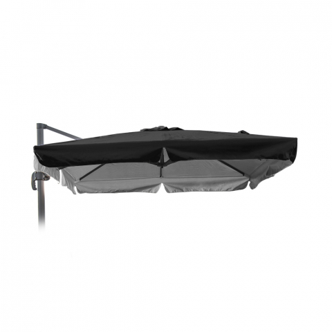 Lona de substituição Guarda-sol Jardim 2,5x2,5 Braço Alumínio Paradise Noir com barra
