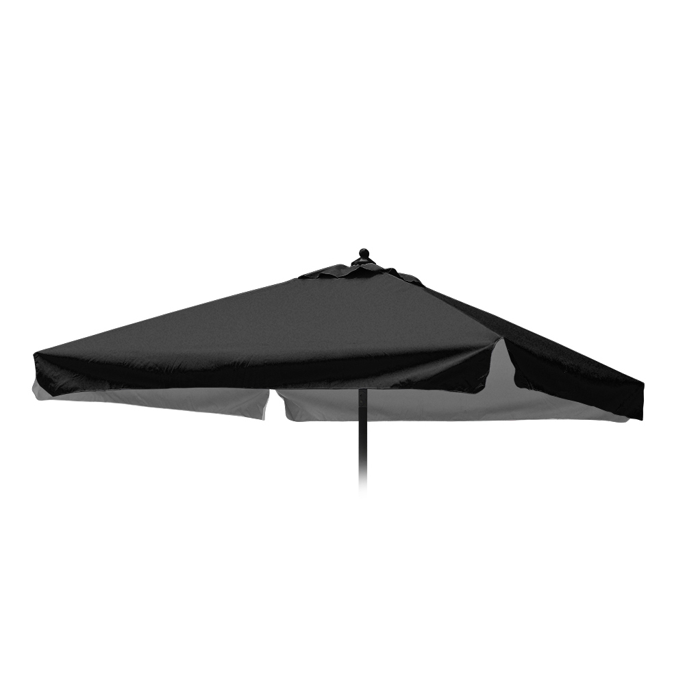 Lona de Substituição Guarda-sol Jardim Quadrado Plutone Noir com barra 2x2
