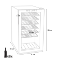 Refrigerador Profissional para Vinhos 48 Garrafas c/LED Bacchus XLVIII Modelo