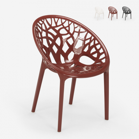 Cadeira de polipropileno de design moderno para cozinha ao ar livre bar restaurante Fragus