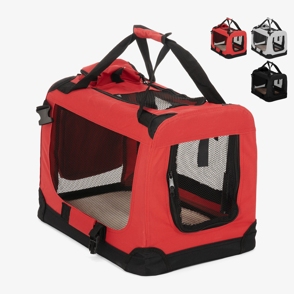 Transportadora Dobrável para Cães e Gatos Pequena 48x31,5x36cm Oliver S