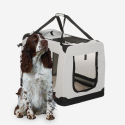 Transportadora para Cães e Gatos em Tecido Dobrável de Tamanho Médio 78x53,5x58cm Oliver XL Oferta