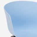 Conjunto de 2 Cadeiras c/Mesa Preta Quadrada Moderna 70x70cm Navan Black Compra