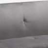 Sofá-cama de 3 lugares em Veludo Clássico Resistente Nórdico Sala de estar Explicitus Medidas