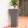 Vaso para plantas quadrado 100 cm de altura porta-vasos design terraço jardim Patio Catálogo