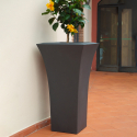 Vaso para plantas 85 cm de altura porta-vasos design quadrado terraço jardim Patio Catálogo