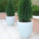 Vaso para plantas design alto redondo Ø 60cm jardim terraço varanda Orione Medidas