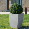 Vaso quadrado 50cm de altura porta-vasos design sala de estar jardim terraço Hydrus Modelo