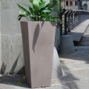 Vaso quadrado para plantas 85cm de altura porta-vasos design jardim terraço Hydrus Oferta