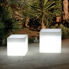 Vaso quadrado luminoso 50x50cm para jardim exterior com kit de luzes Atlantis Saldos