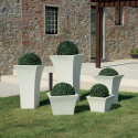 Vaso para plantas 85 cm de altura porta-vasos design quadrado terraço jardim Patio Preço