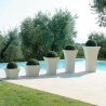 Vaso quadrado 50x50cm porta-vasos design sala de estar terraço jardim Patio Compra