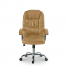 Cadeira em Couro Moderna Ergonómica Confortável Commodus Coffee Oferta