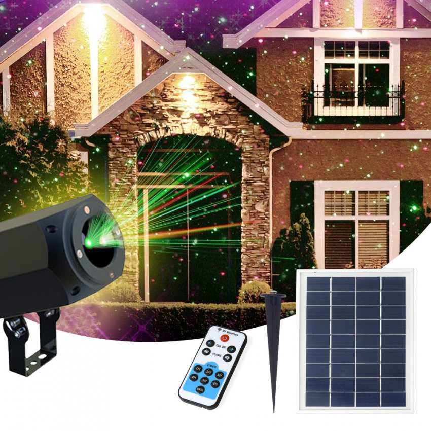 Christmas Luz de Natal Projetor laser a Energia Solar