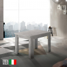 Mesa de jantar dobrável extensível de design moderno 90-180x90cm Jesi Raw Oferta