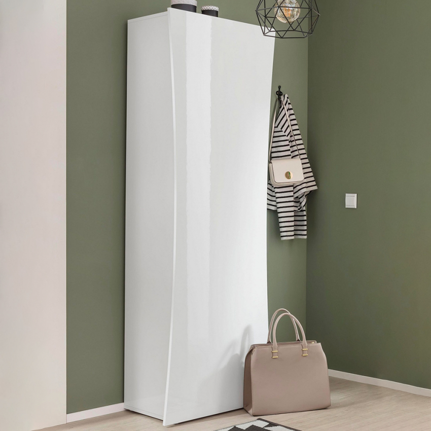 Arco Wardrobe roupeiro design 5 compartimentos branco