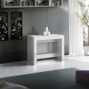 Mesa de jantar extensível em branco brilhante console de design de 90x51-300cm Pratika White Saldos